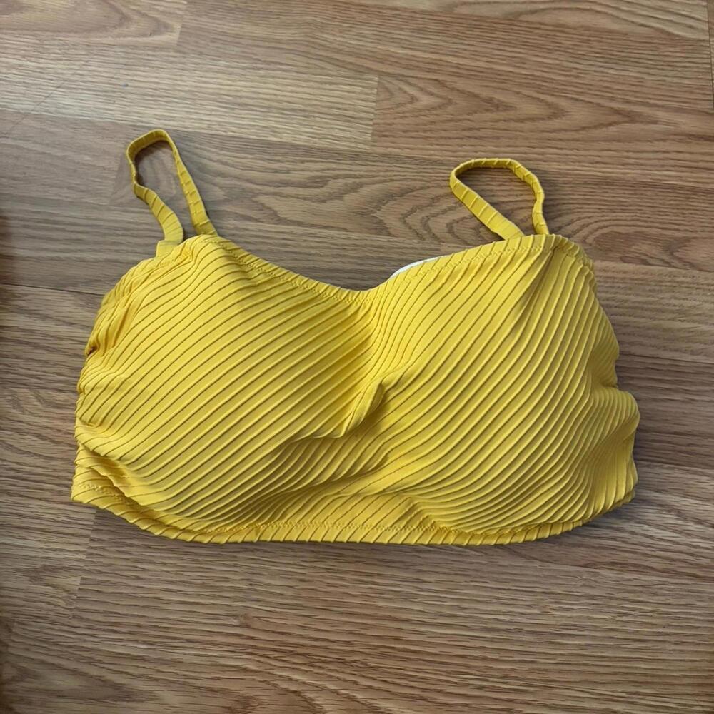 Shade & Shore Yellow Bikini Top Size 38DD